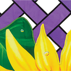 Elite Oversized Lattice Flag - Sunflowers