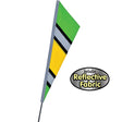 SoundWinds Reflective Fanion Recumbent Bike Flag - Green