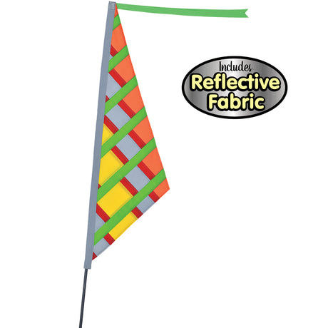 SoundWinds Reflective Sail Recumbent Bike Flag - Citrus