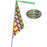 SoundWinds Reflective Sail Recumbent Bike Flag - Tropical