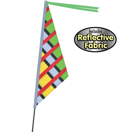 SoundWinds Reflective Sail Recumbent Bike Flag - Tropical