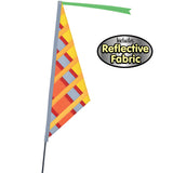 SoundWinds Reflective Sail Recumbent Bike Flag - Warm