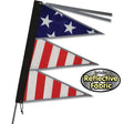 Tri-Stack Bike Flag - Patriotic