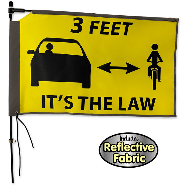 Rectangular Bike Flag - 3 Ft. Law