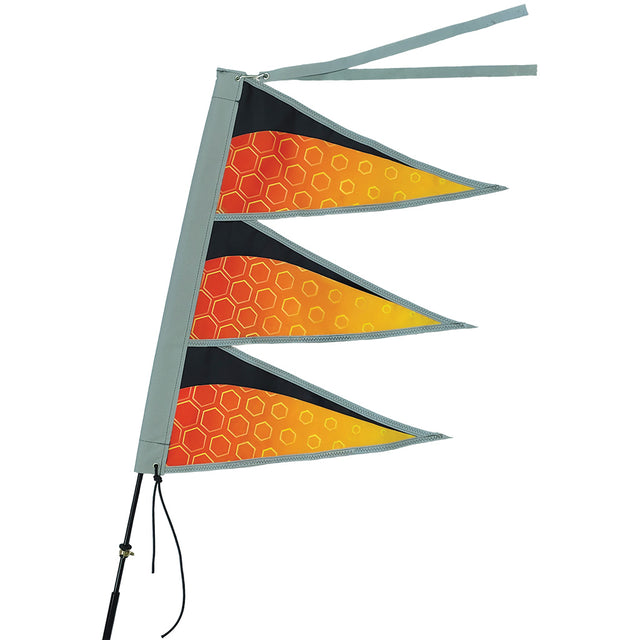 Tri-Stack Bike Flag - Hot Tech
