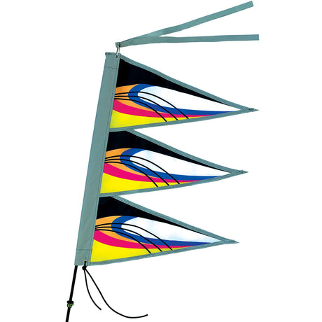 Tri-Stack Bike Flag - Neon Swoosh