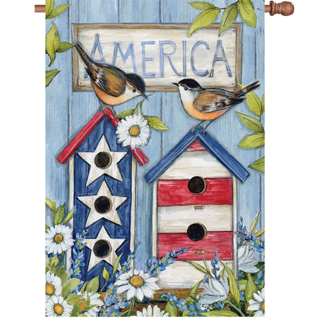 36 in. Elite Oversized House Flag - Patriotic Birdhouses