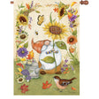 36 in. Elite Oversized House Flag - Gnome Sunflowers