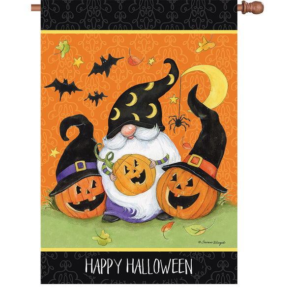 36 in. Elite Oversized House Flag - Gnome with Bats