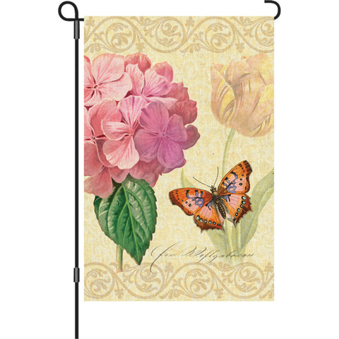 12 in. Flag - Botanical Fresh Pink