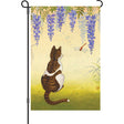 12 in. Flag - Wisteria Cat