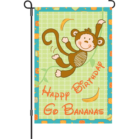 12 in. Flag - Go Bananas