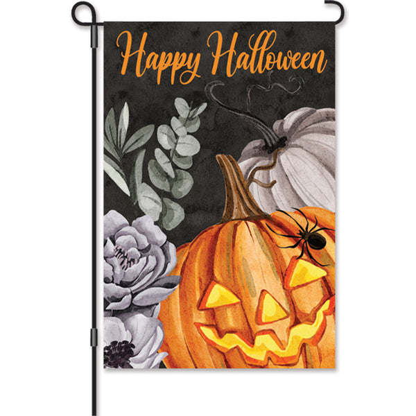 12 in. Flag - Floral Jack O'Lantern