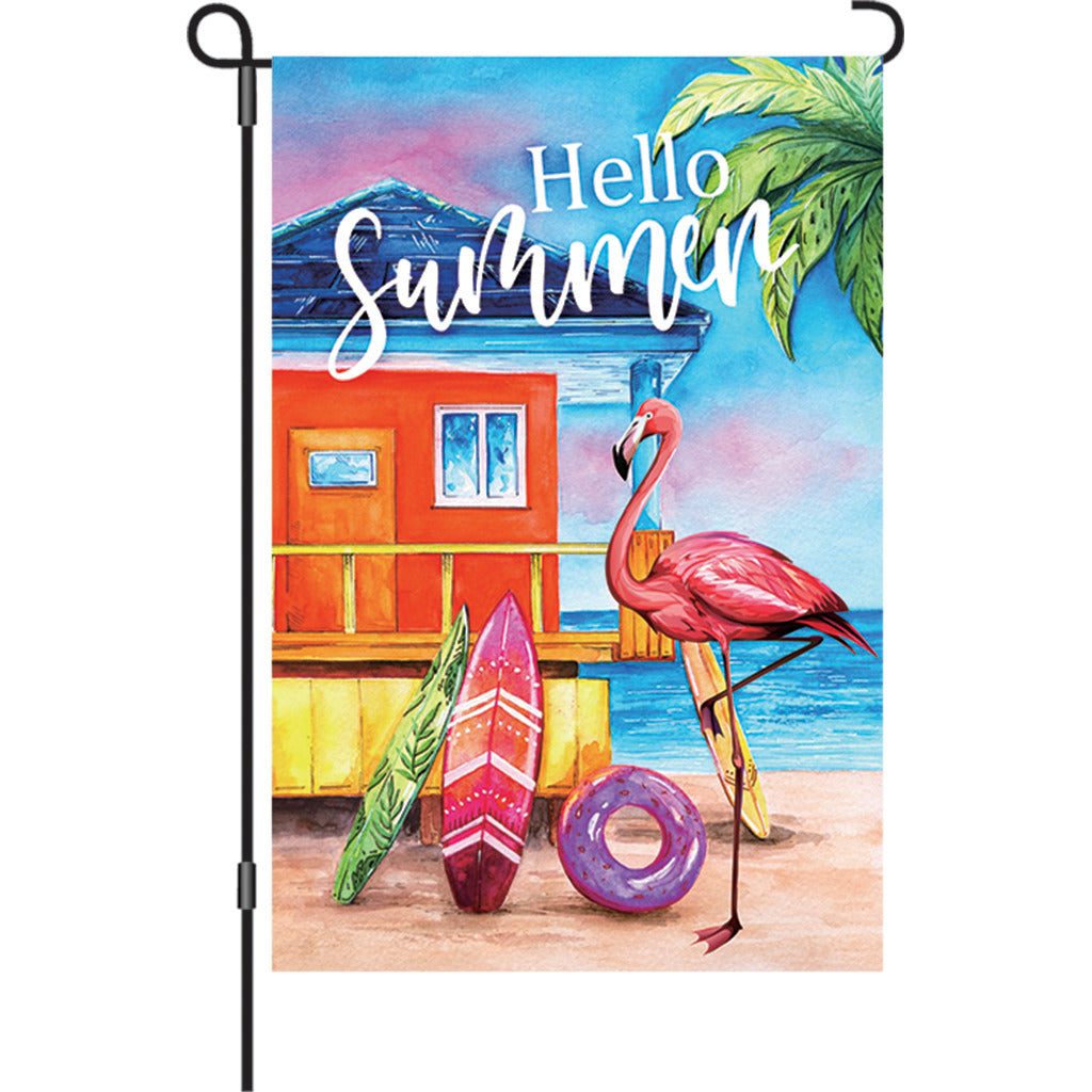 12 in. Flag - Flamingo Beach