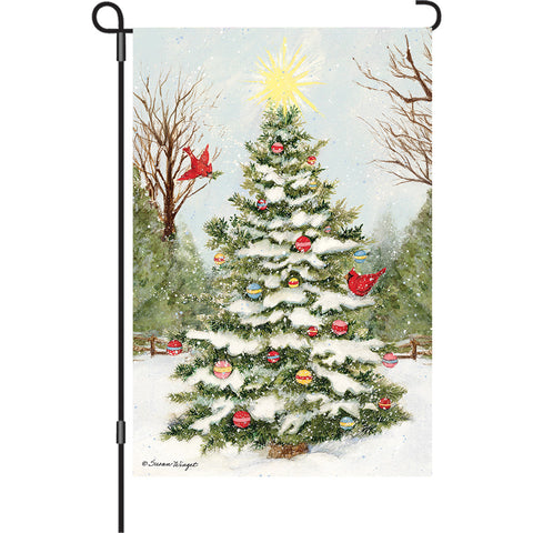 13 in. Elite Oversized Garden Flag - Blessing of Peace Christmas Tree