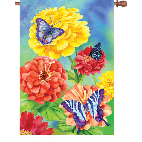28 in. Flag - Butterfly Garden
