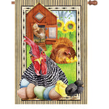 28 in. Flag - Not Cooped Up