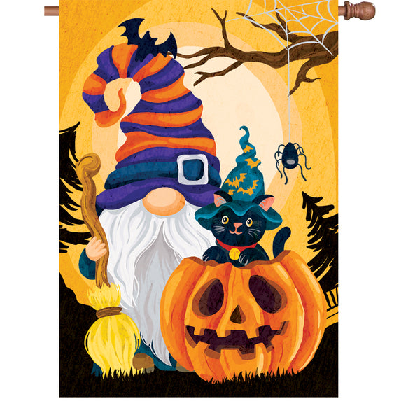 28 in. Flag - Halloween Gnome