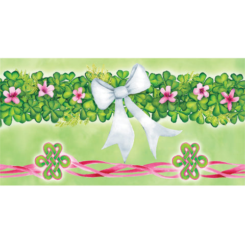 28 in. Windsock - Shamrock Wreath