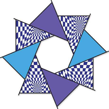 20 in. F-Stop Spinner for Kites and Line - Cool Op-Art