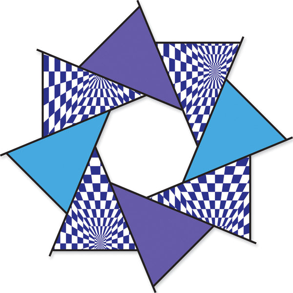 20 in. F-Stop Spinner for Kites and Line - Cool Op-Art