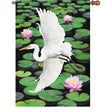 28 in. Flag - Egret Elegance