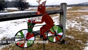 20 in. Bike Spinner - Reindeer