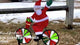20 in. Bike Spinner - Santa