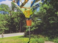 19 in. Pop-Open Hot Air Balloon - Blue Jay