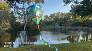 19 in. Pop-Open Hot Air Balloon - Pelicans