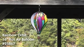 16 in. Hot Air Balloon - Rainbow Orbit