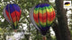 12 in. Hot Air Balloon - Double Rainbow Chevron