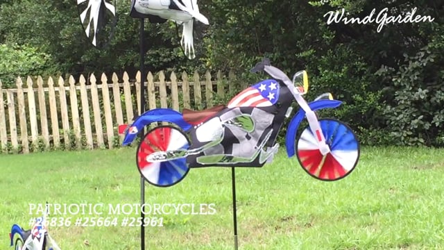 32 in. Motorcycle Spinner - Patriotic