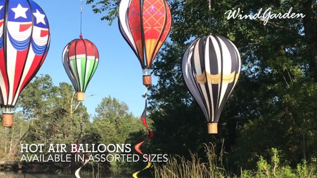 22 in. Hot Air Balloon - Vintage Patriotic