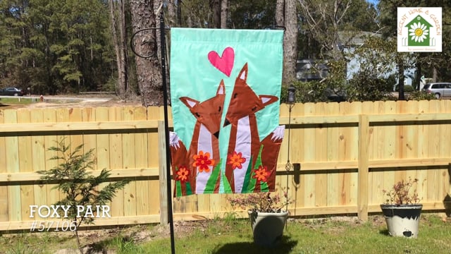 Applique Flag - Foxy Pair