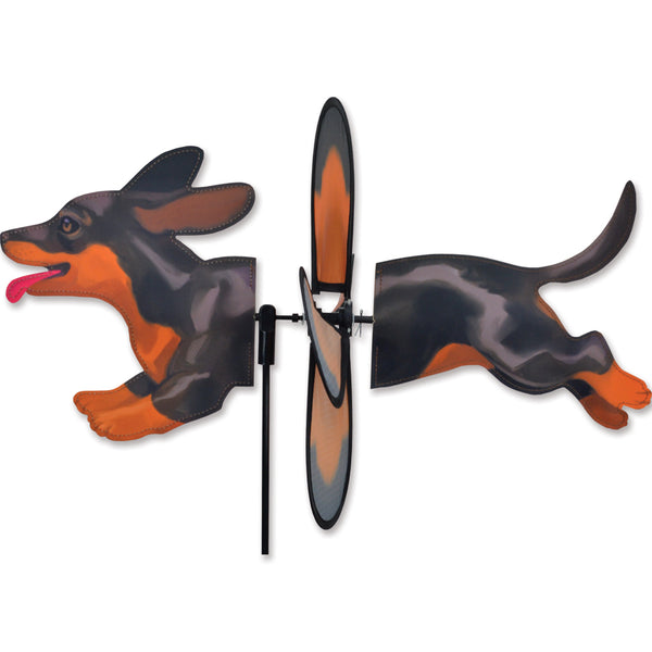 Petite Spinner - Black Dachshund