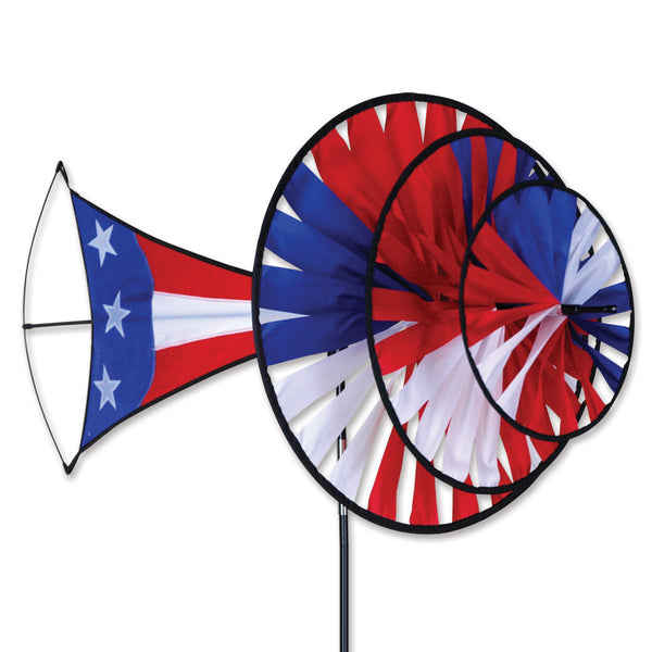 Large Patriotic Triple Spinner