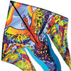 6.5 ft. Flo-Tail Delta Kite - Rainbow Bird