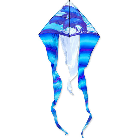 6.5 ft. Flo-Tail Delta Kite - Dolphin