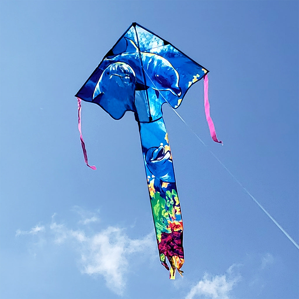 Large Easy Flyer Kite - Dolphin