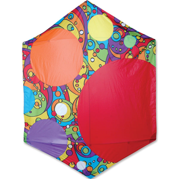 Rokkaku Kite - Rainbow Bubbles