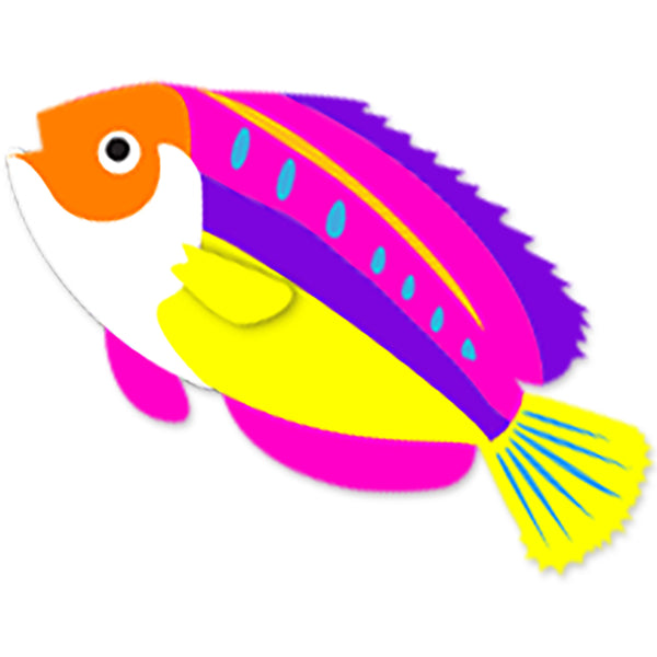 8 ft. Peacock Wrasse Kite - Pink