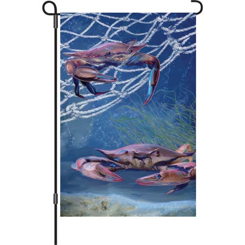 12 in. Flag - Ocean Blue Crab