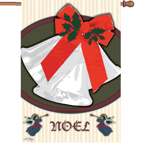 28 in. Flag - Christmas Bells