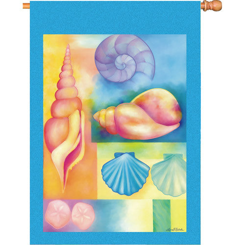 28 in. Flag - Seashells