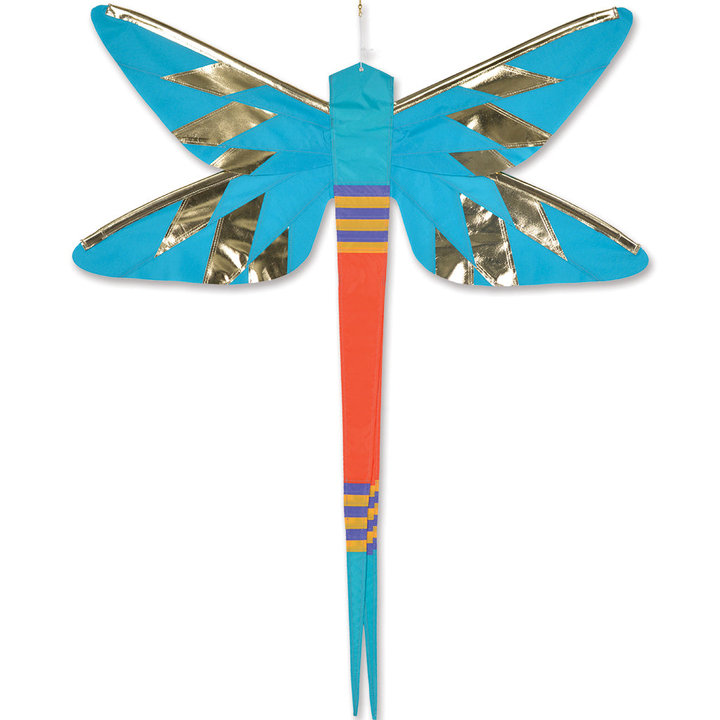 SoundWinds David Ti Damselfly Hanging Banner - Blue