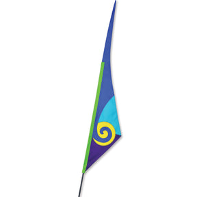 SoundWinds Spiral Recumbent Bike Flag - Blue