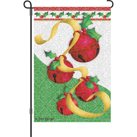 12 in. Flag - Holiday Bells