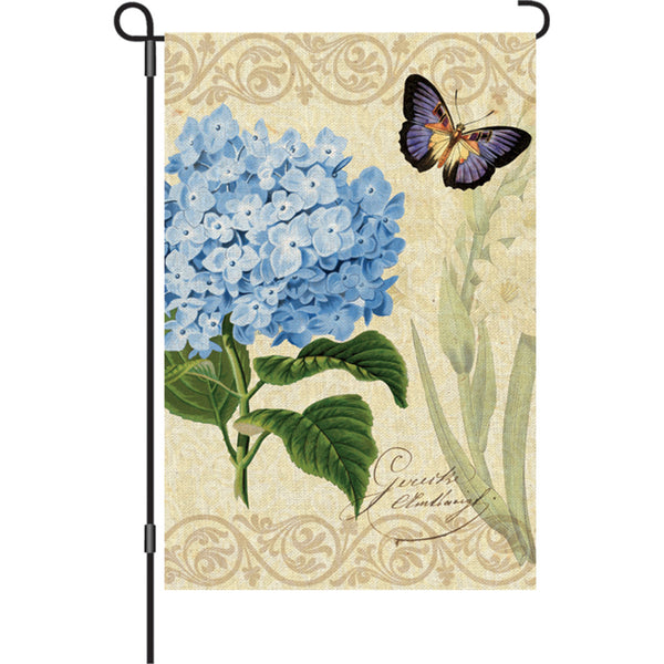 12 in. Flag - Botanical Fresh Blue