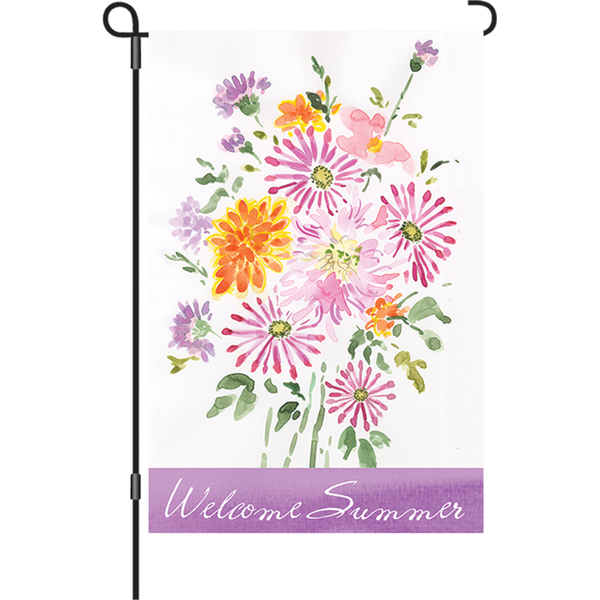 12 in. Flag - Summer Bouquet